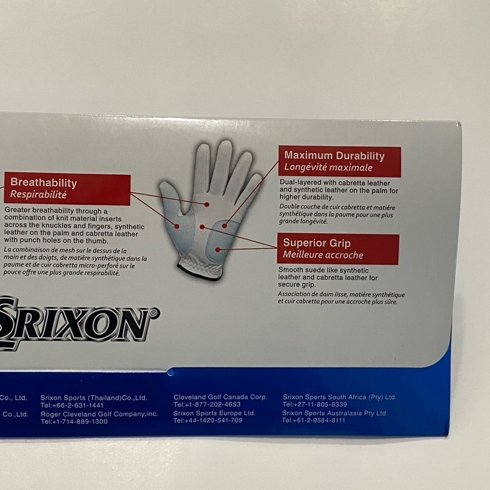 NEW RH Srixon All Weather Golf Glove Regular Men's Size XL - Picture 5 of 5